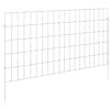 vidaXL Aia aed koos toega 24 tk 95 x 50 cm Tsingitud teras H&otilde;bedane