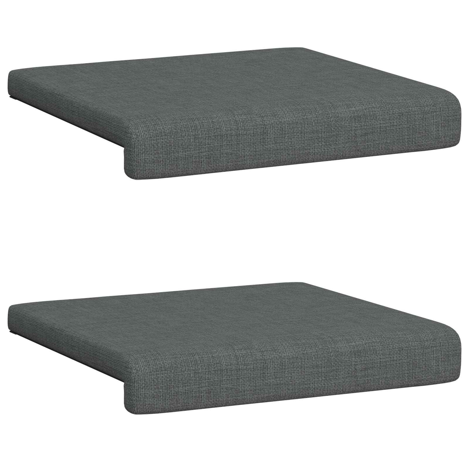 Bankkussen 2 pcs Stof Donkergrijs Diepte 35 cm image 6