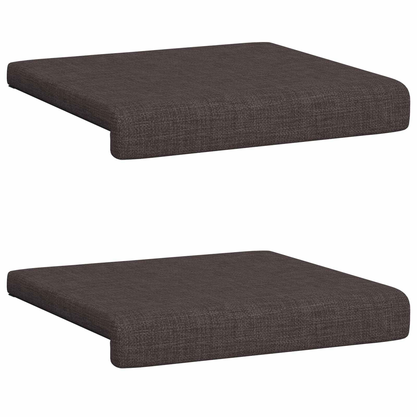 Bankkussen 2 pcs Stof Donkerbruin Diepte 35 cm image 6