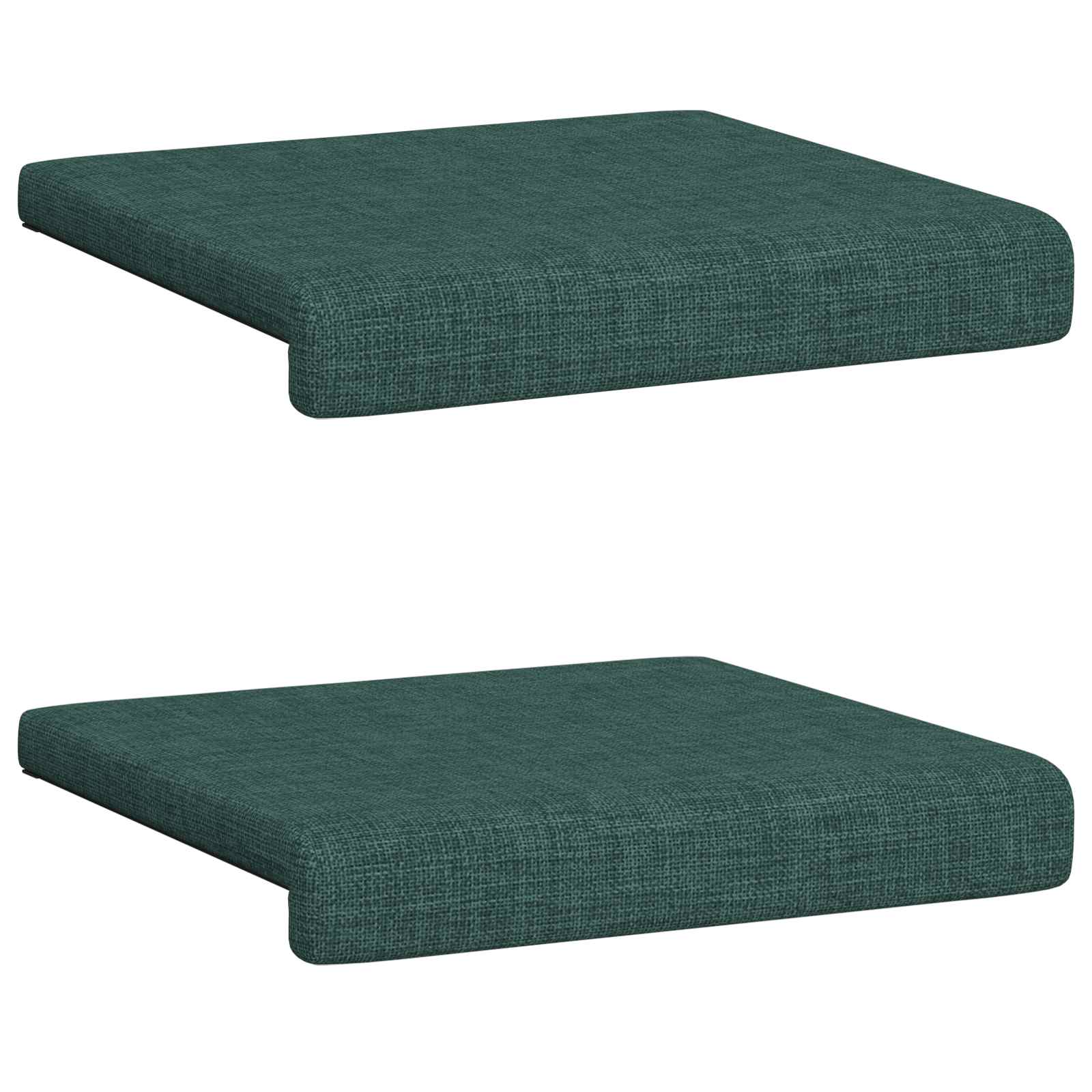 Bankkussen 2 pcs Stof Donkergroen Diepte 35 cm image 6