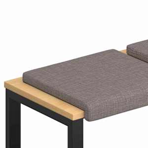 vidaXL Pingipadja 2 tk kangas Pruunikashall S&uuml;gavus 35 cm