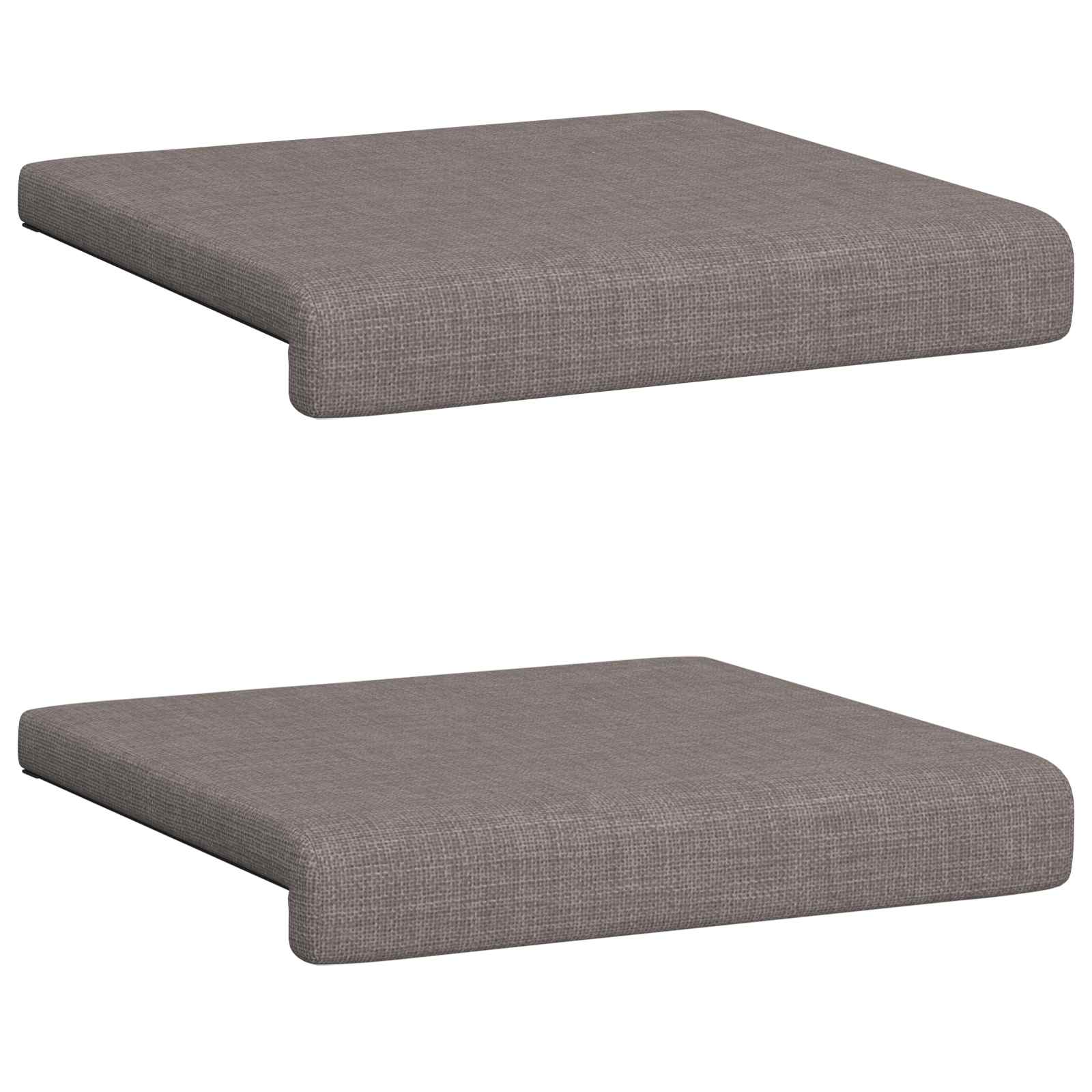 Bankkussen 2 pcs Stof Taupe Diepte 35 cm image 6
