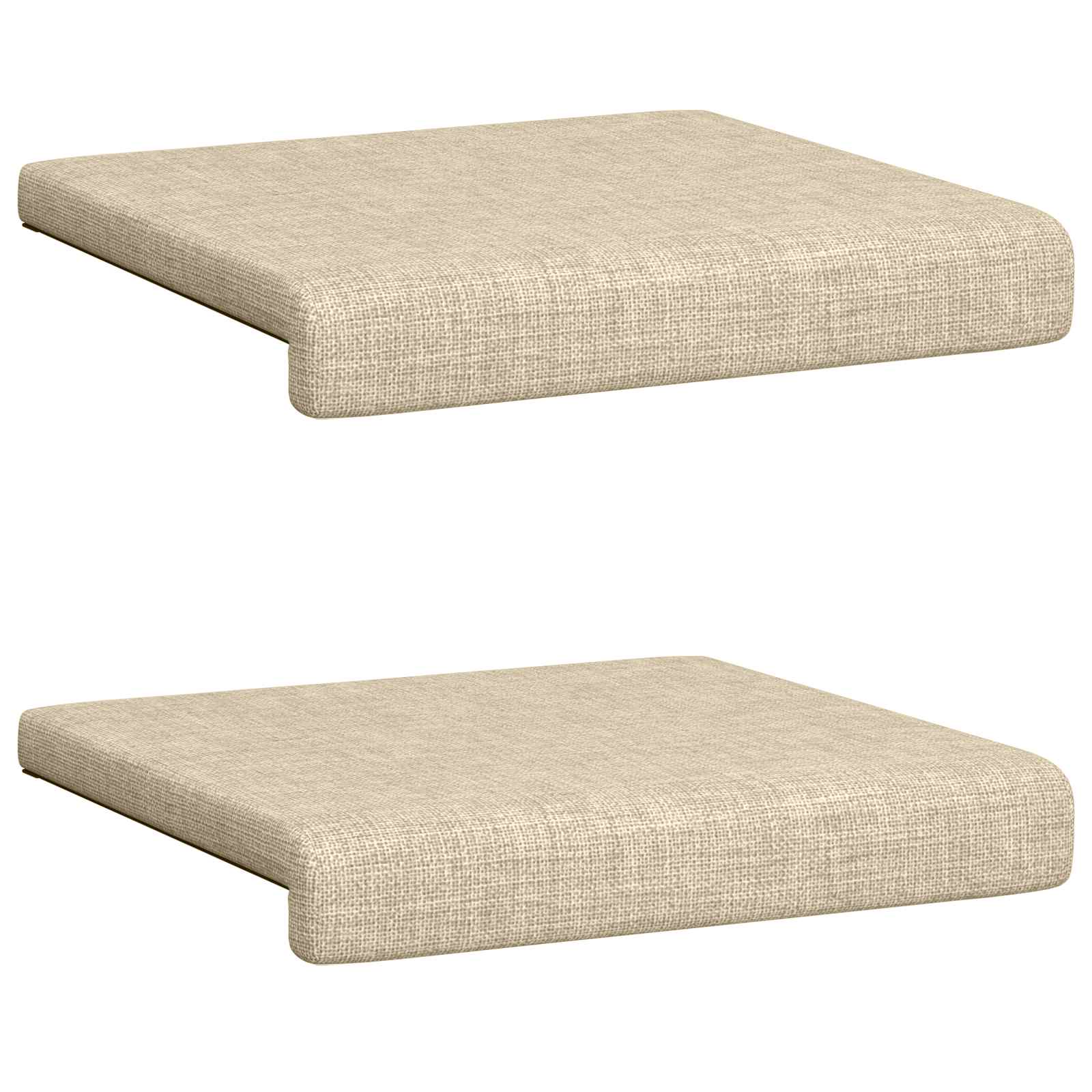 Bankkussen 2 pcs Stof Crèmekleurig Diepte 35 cm image 6