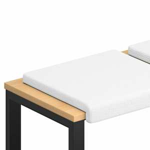 vidaXL Pingipadja 2 tk kangas Valge S&uuml;gavus 35 cm