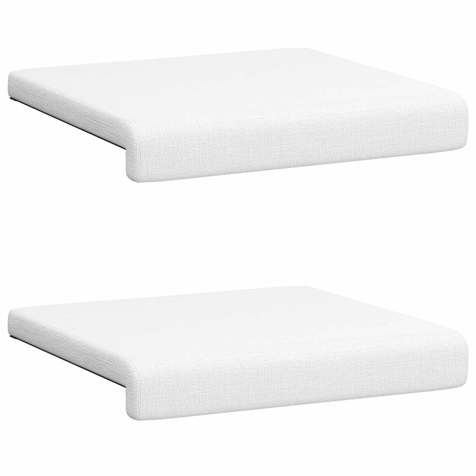 Bankkussen 2 pcs Stof Wit Diepte 35 cm image 6