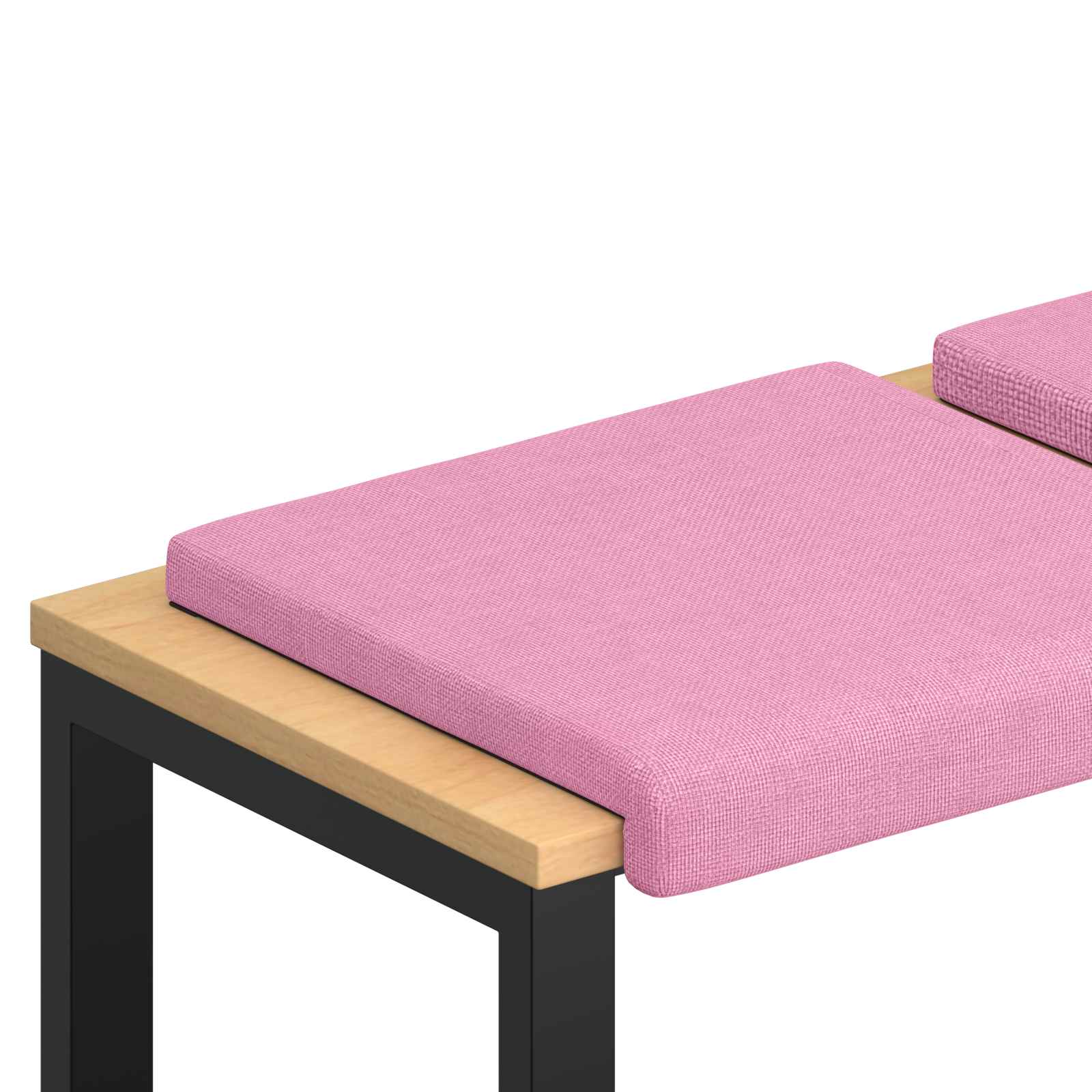 Bankkussen 2 pcs Stof Roze Diepte 35 cm image 2