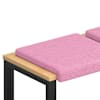 vidaXL Pingipadja 2 tk kangas Roosa S&uuml;gavus 35 cm