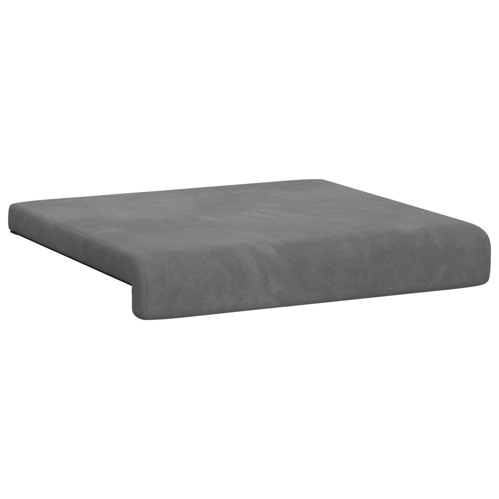 Bankkussen 2 pcs fluweel Donkergrijs Diepte 35 cm image 5