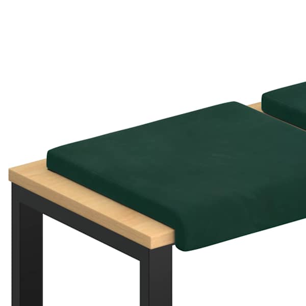 vidaXL Pingipadja 2 tk Samet Tumeroheline S&uuml;gavus 35 cm