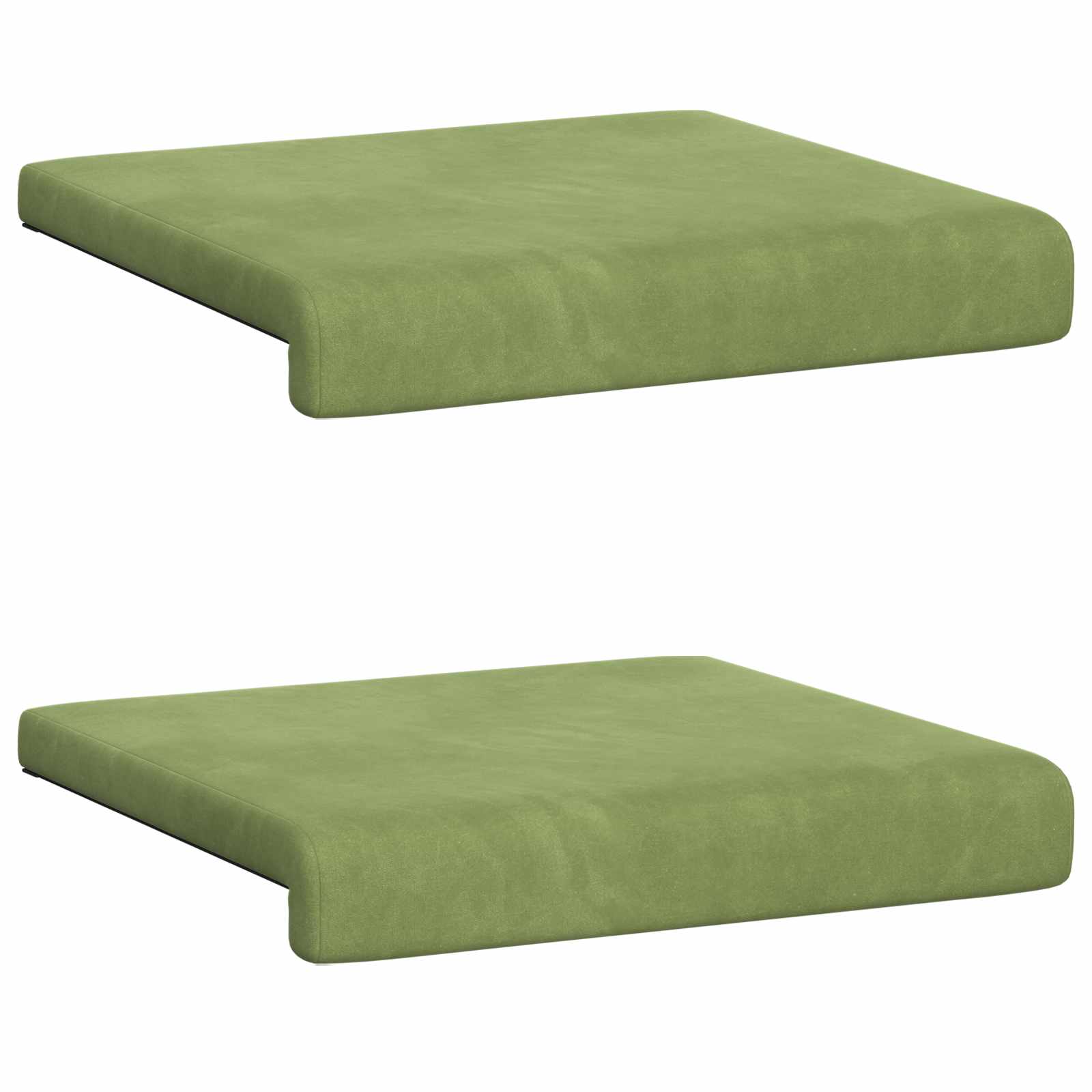 Bankkussen 2 pcs fluweel Lichtgroen Diepte 35 cm image 6