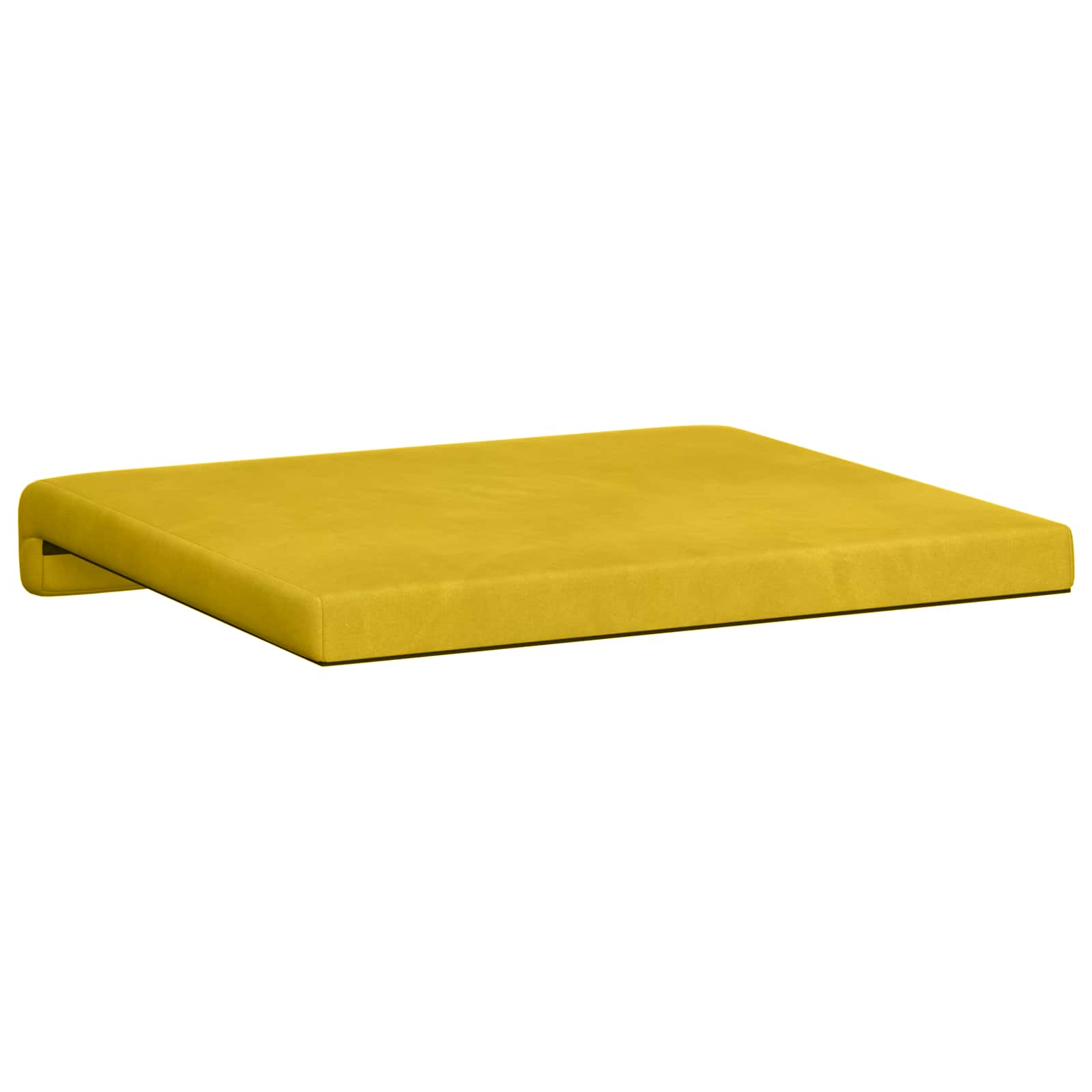 Bankkussen 2 pcs fluweel Geel Diepte 35 cm image 8