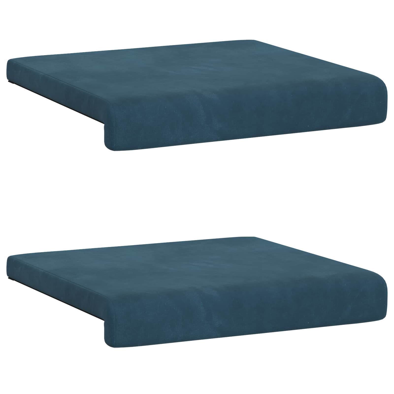 Bankkussen 2 pcs fluweel Blauw Diepte 35 cm image 6