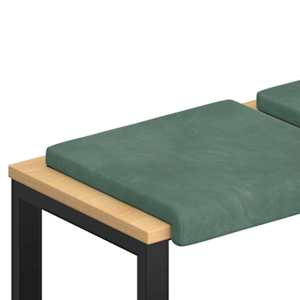 vidaXL Pingipadja 2 tk Samet Mere Roheline S&uuml;gavus 35 cm