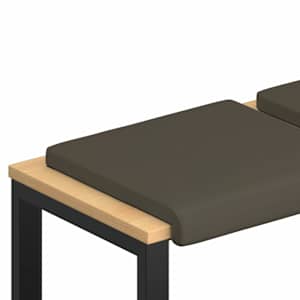 vidaXL Pingipadja 2 tk Kunstnahk Hall S&uuml;gavus 35 cm