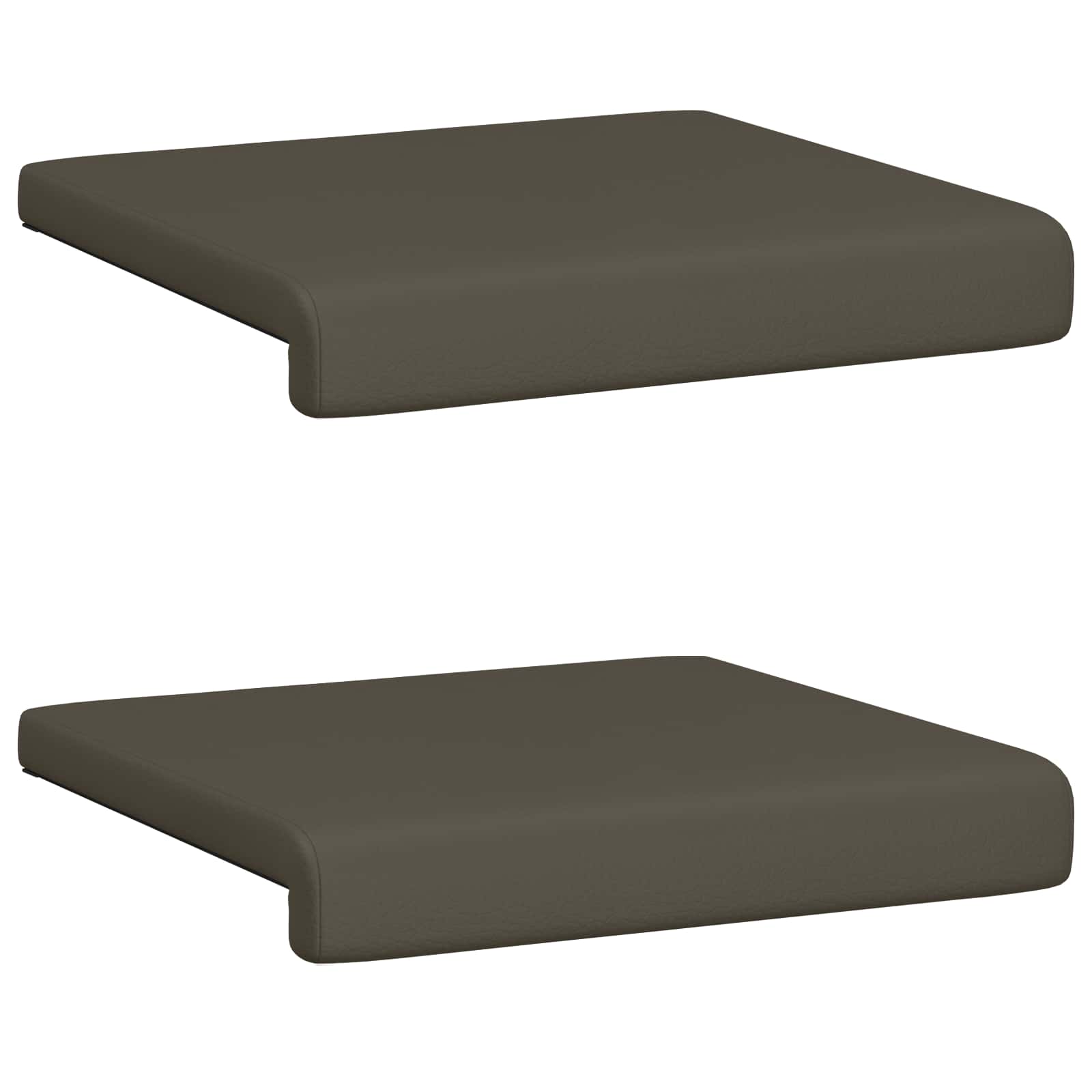 Bankkussen 2 pcs Kunstleer Grijs Diepte 35 cm image 6