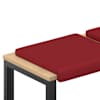 vidaXL Pingipadja 2 tk Kunstnahk Veinpunane S&uuml;gavus 35 cm