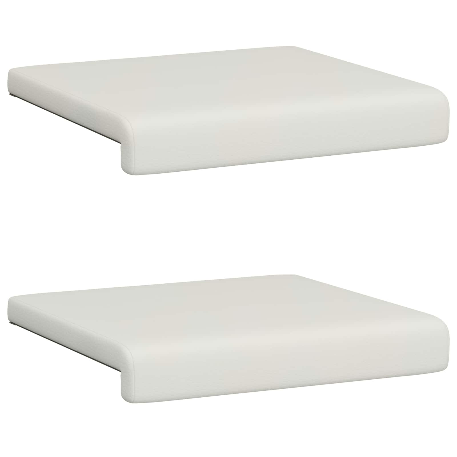 Bankkussen 2 pcs Kunstleer Wit Diepte 35 cm image 6