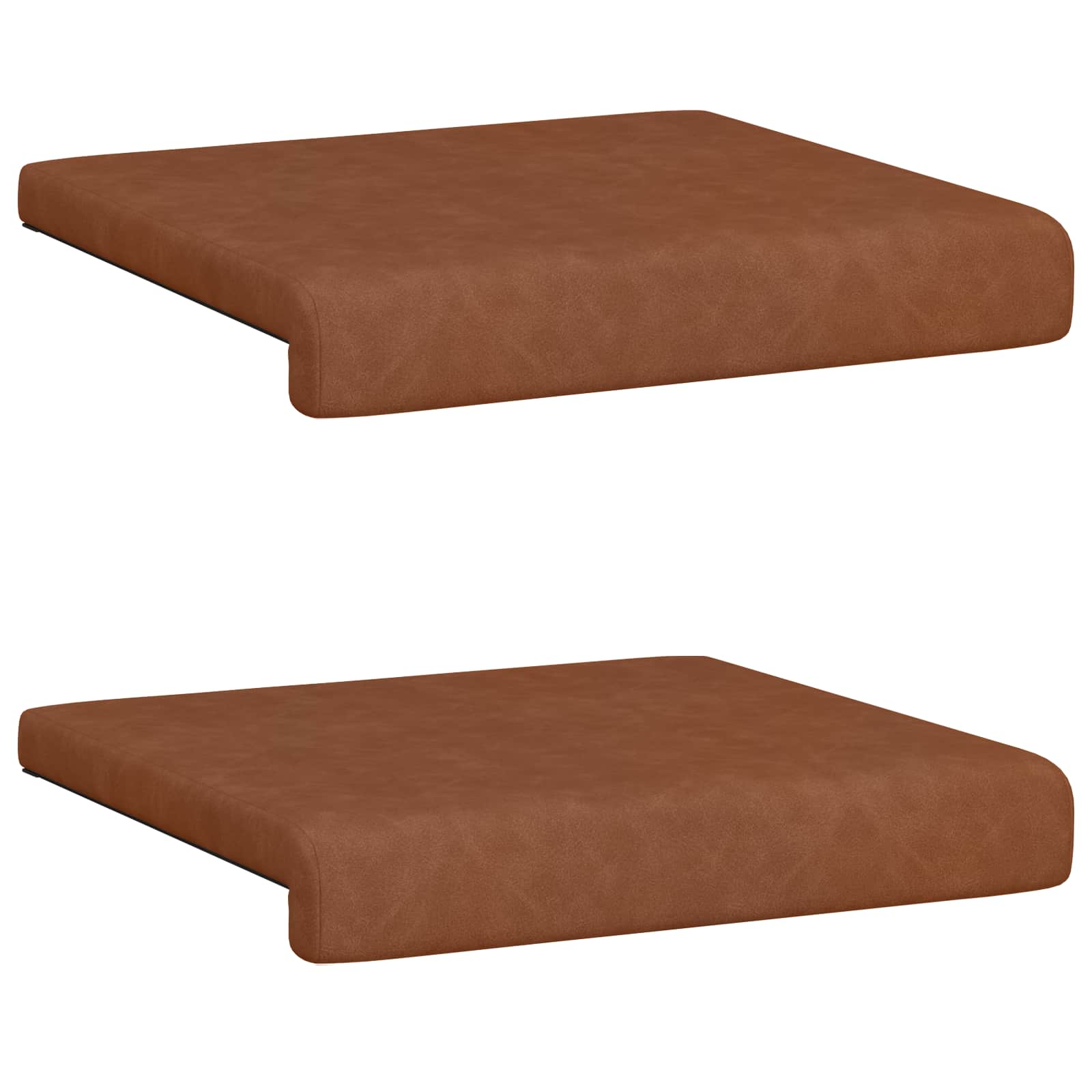 Bankkussen 2 pcs Kunstleer Bruin Diepte 35 cm image 6