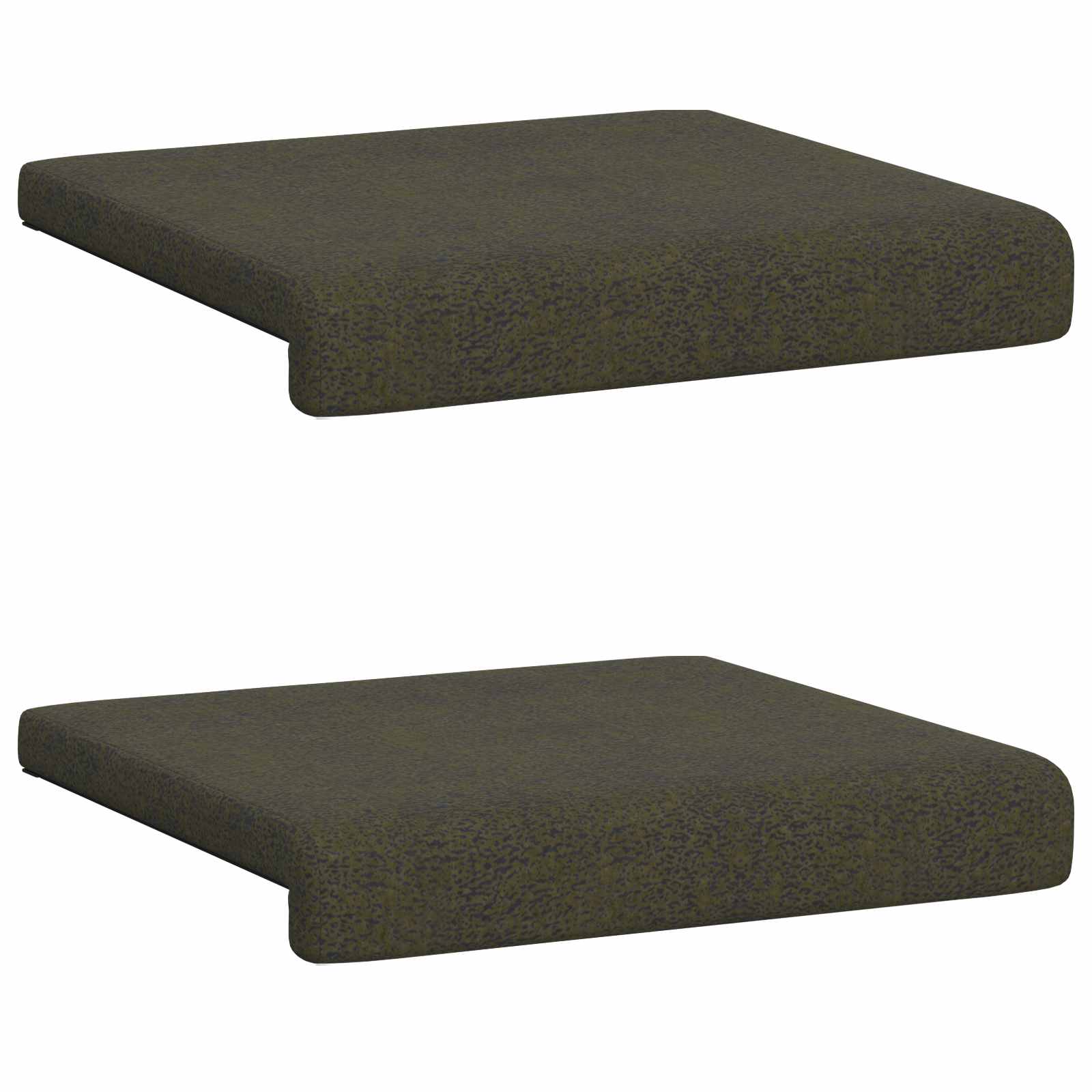 Bankkussen 2 pcs Faux Suède Stof Legergroen Diepte 35 cm image 6