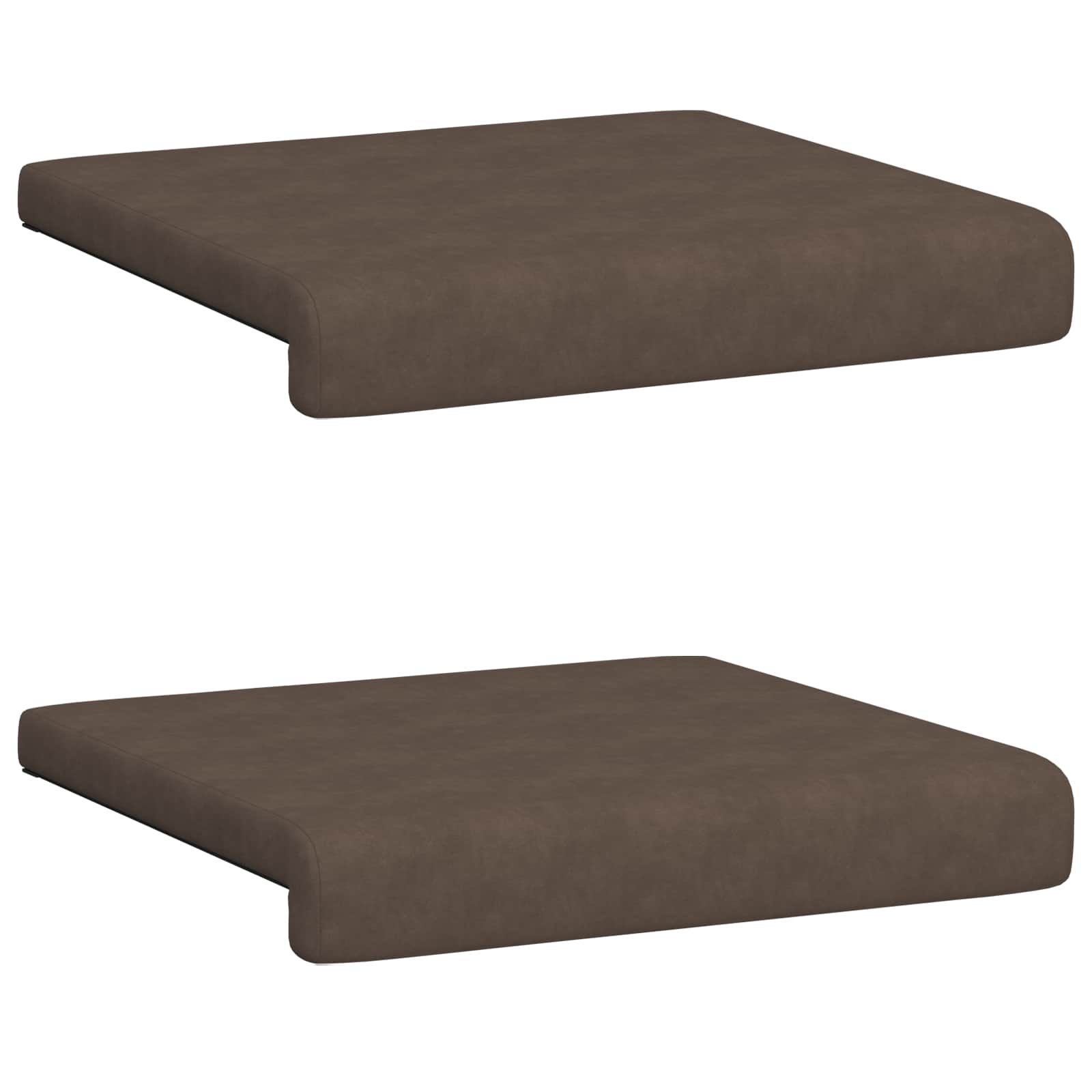Bankkussen 2 pcs Microvezel Bruin Diepte 35 cm image 6