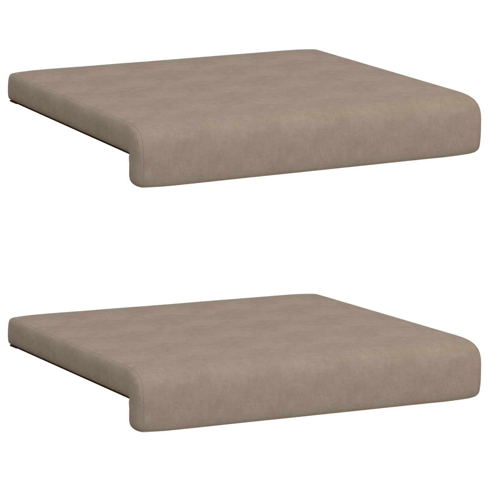 Bankkussen 2 pcs Microvezel Taupe Diepte 35 cm image 6