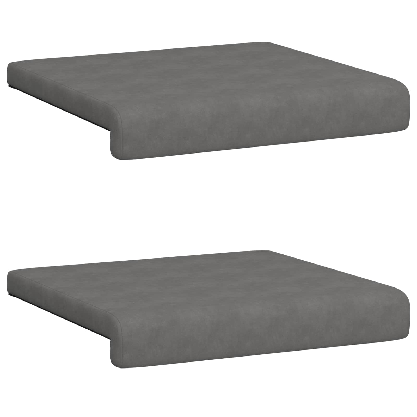 Bankkussen 2 pcs Microvezel Donkergrijs Diepte 35 cm image 6