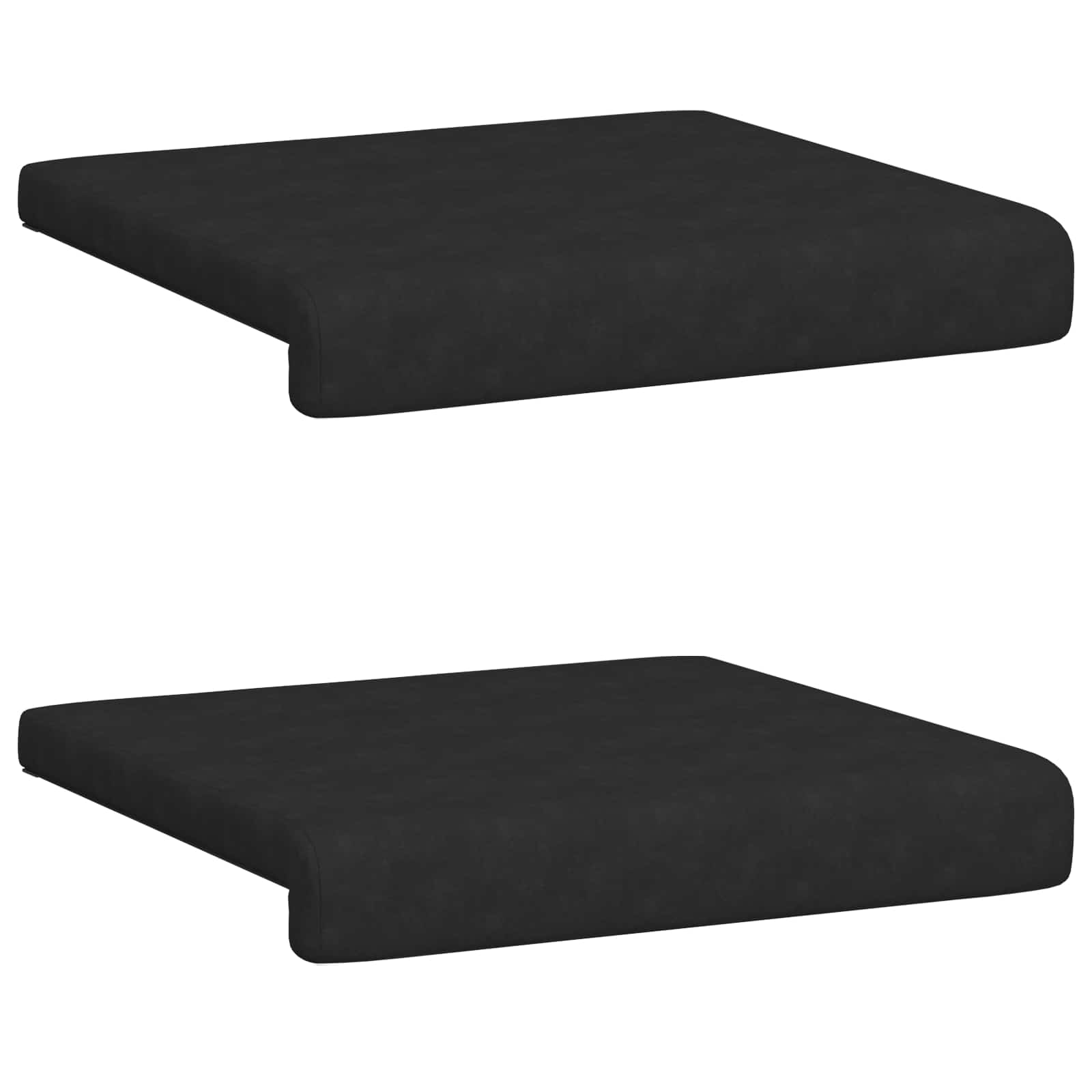 Bankkussen 2 pcs Microvezel Zwart Diepte 35 cm image 6