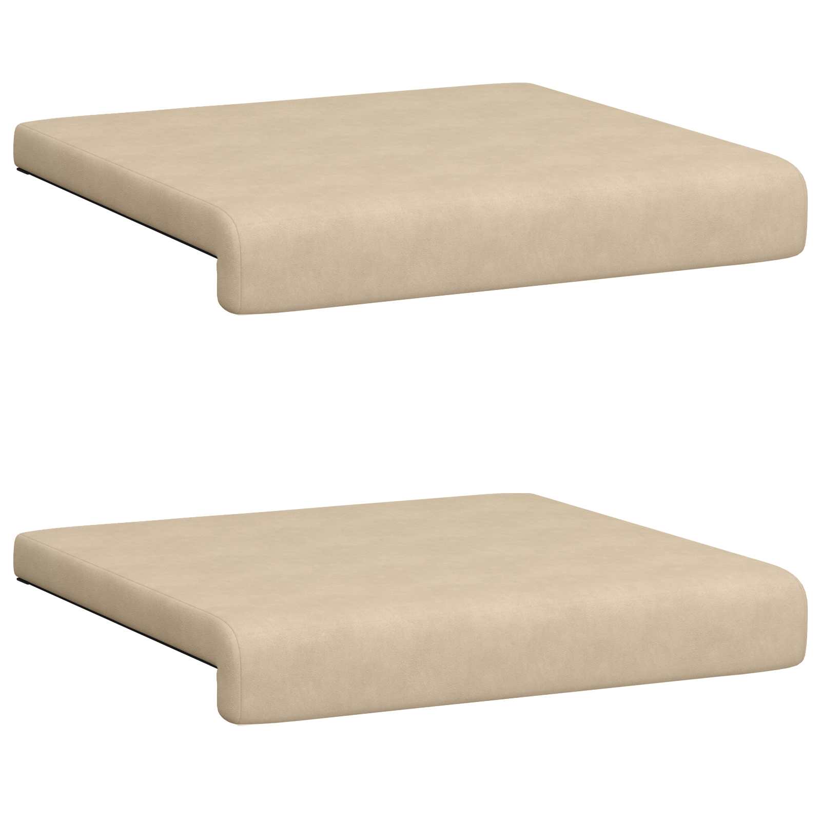 Bankkussen 2 pcs Microvezel Crèmekleurig Diepte 35 cm image 6