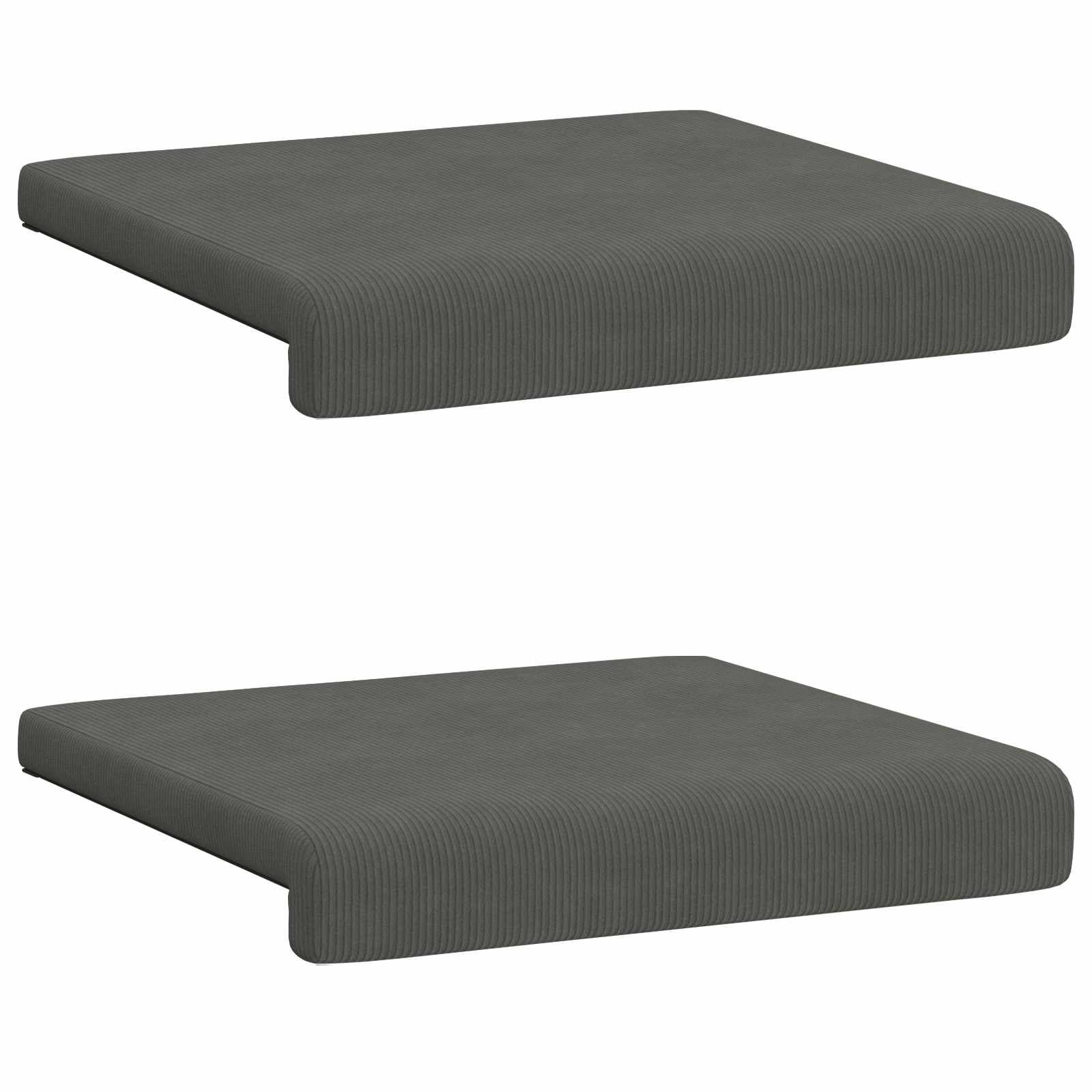 Bankkussen 2 pcs corduroy Donkergrijs Diepte 35 cm image 6