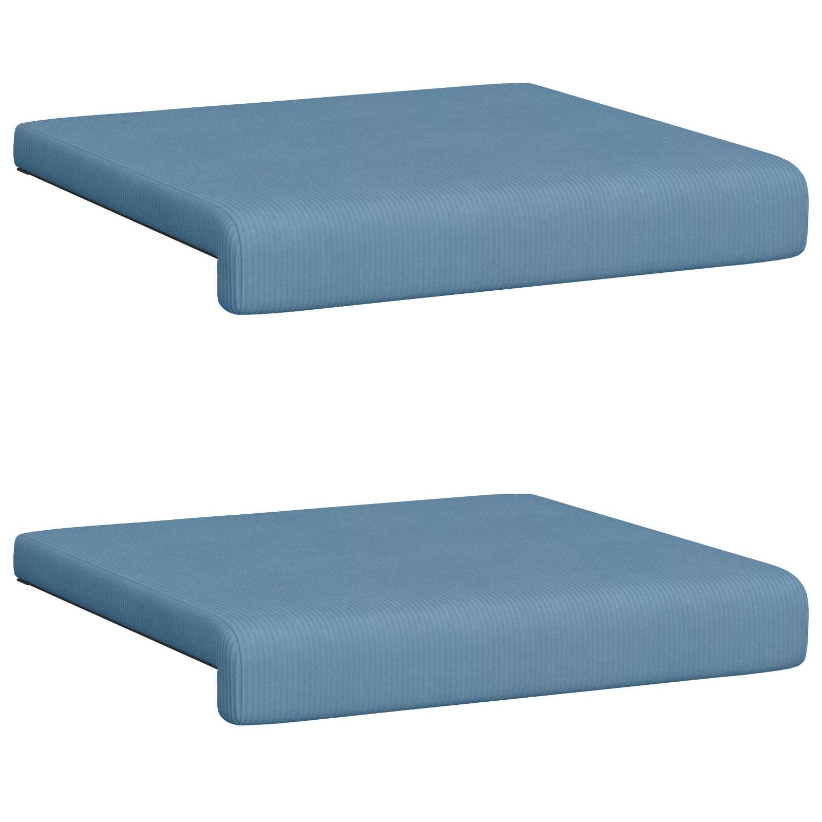 Bankkussen 2 pcs corduroy Blauw Diepte 35 cm image 6