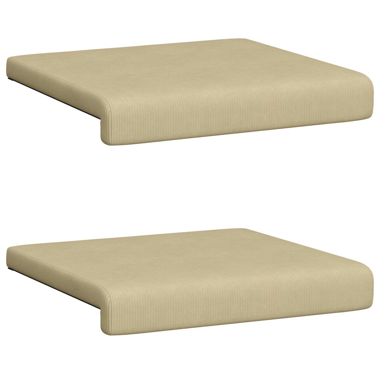 Bankkussen 2 pcs corduroy Grijs groen Diepte 35 cm image 6