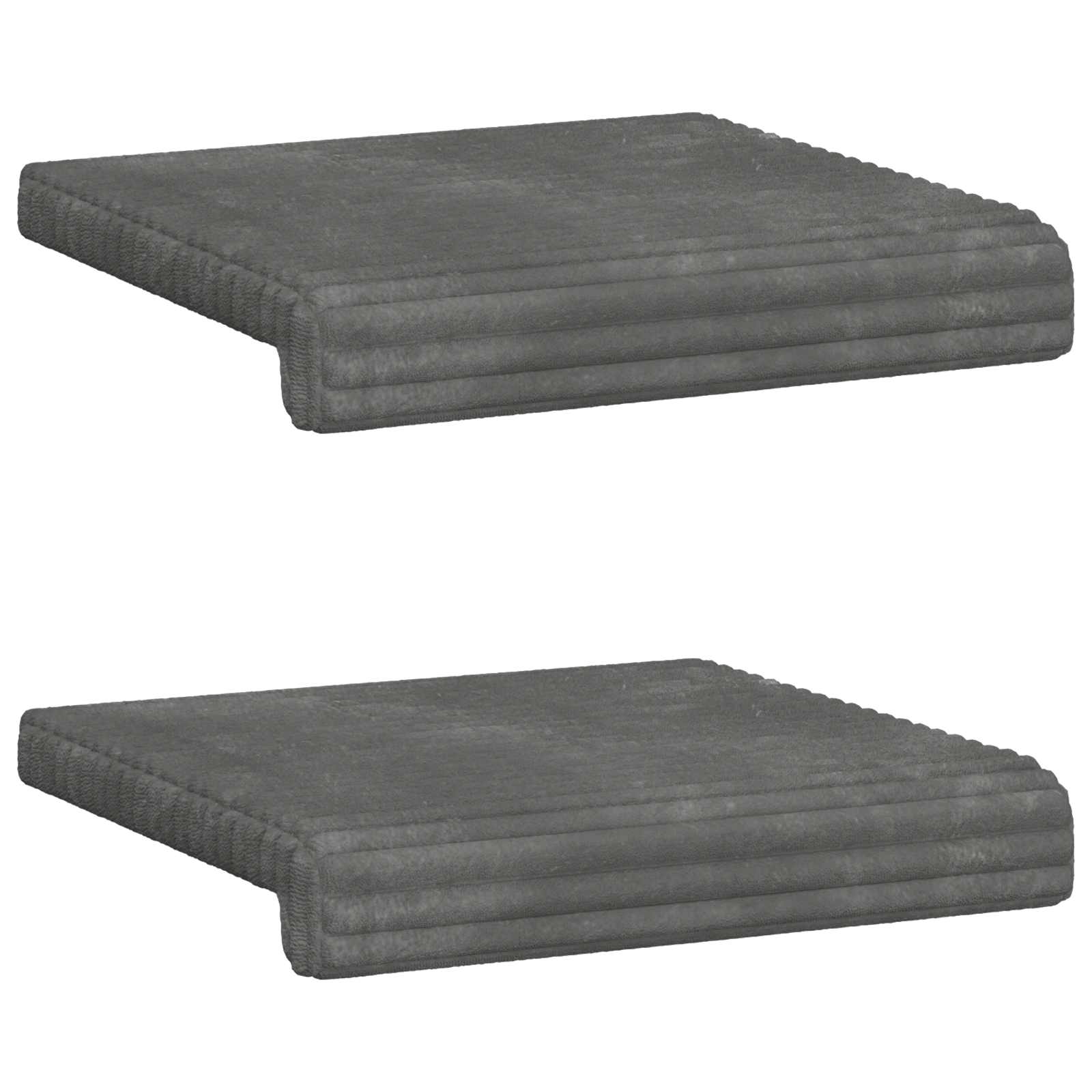 Bankkussen 2 pcs Pluche Corduroy Lichtgrijs Diepte 35 cm image 6