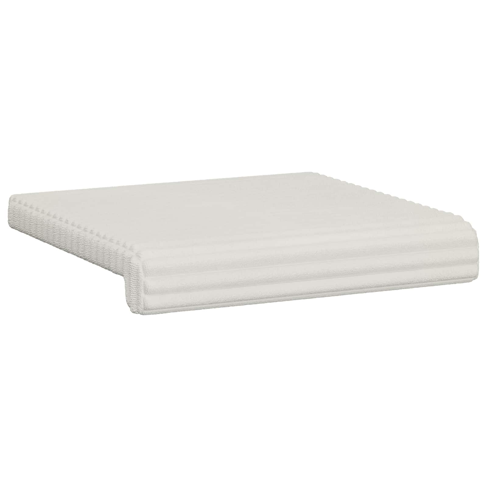 Bankkussen 2 pcs Pluche Corduroy Crèmekleurig Diepte 35 cm image 5