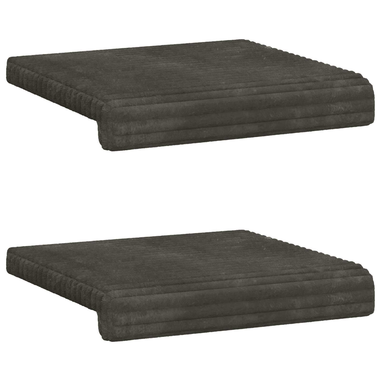 Bankkussen 2 pcs Pluche Corduroy Antraciet Diepte 35 cm image 6