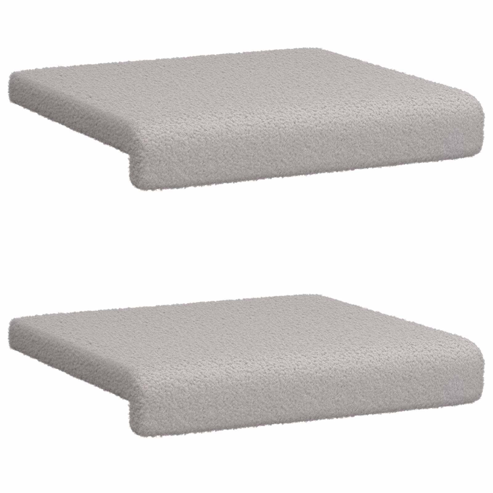 Bankkussen 2 pcs Sherpa Stof Lichtgrijs Diepte 35 cm image 6