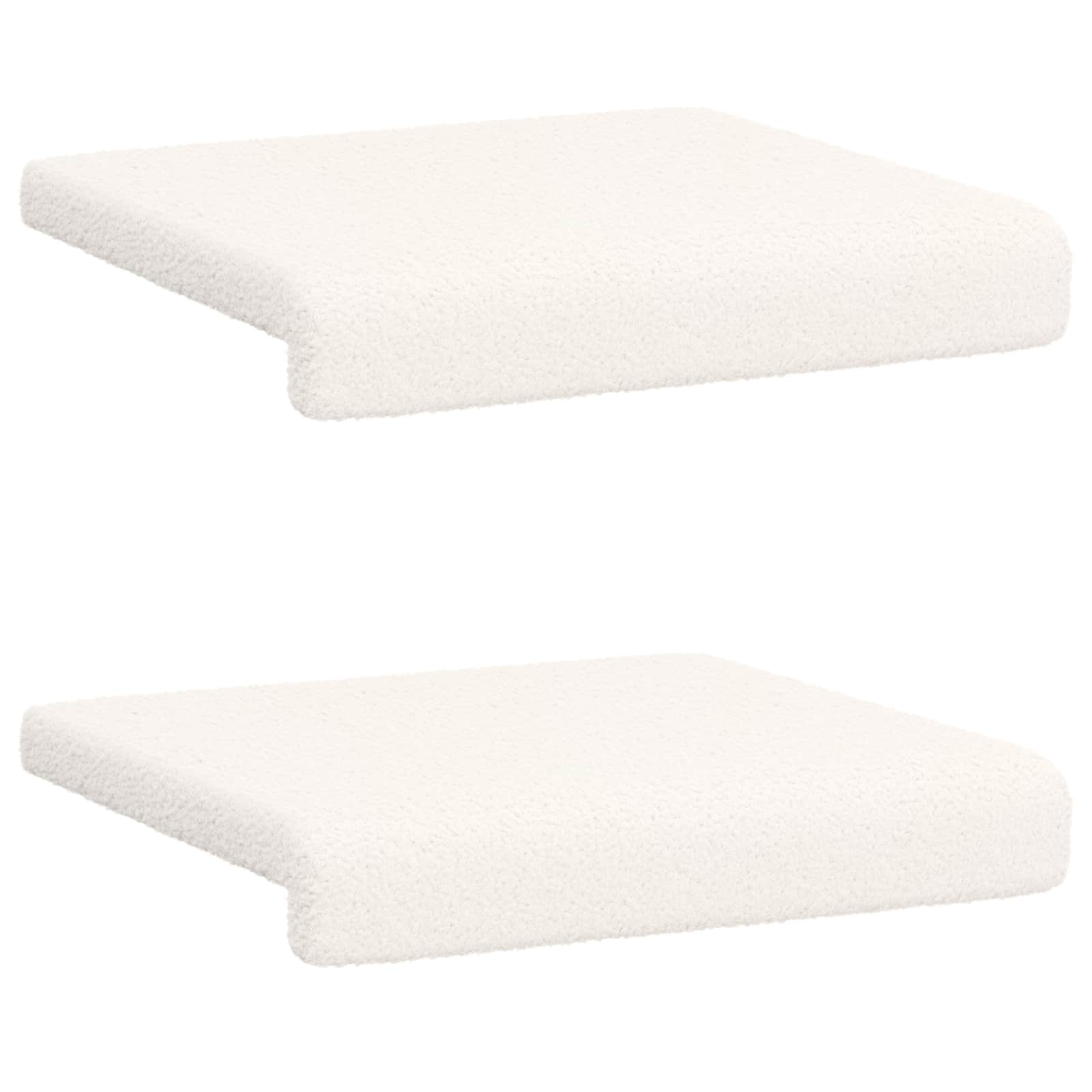 Bankkussen 2 pcs Sherpa Stof Crèmekleurig Diepte 35 cm image 6