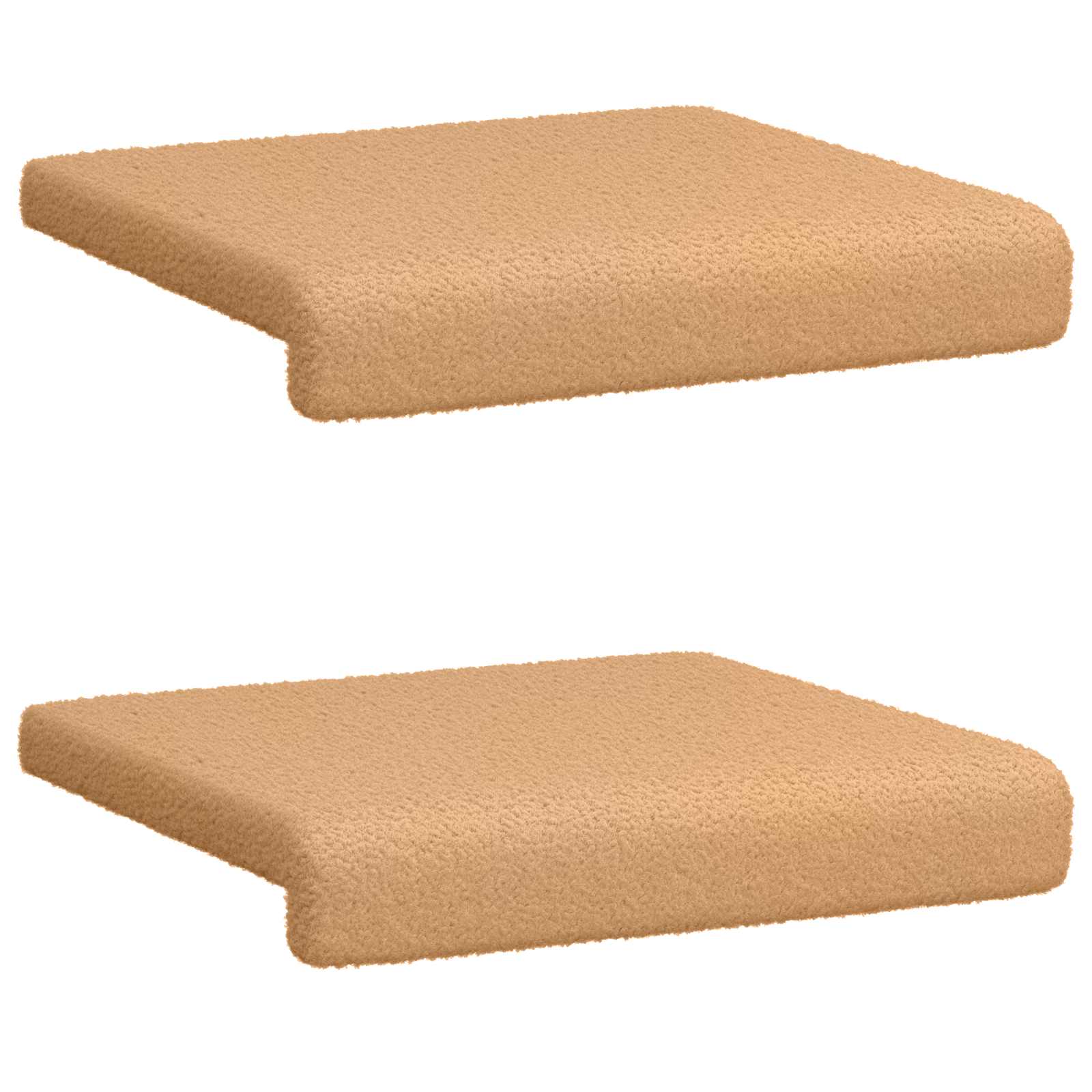 Bankkussen 2 pcs Sherpa Stof Beige Diepte 35 cm image 6