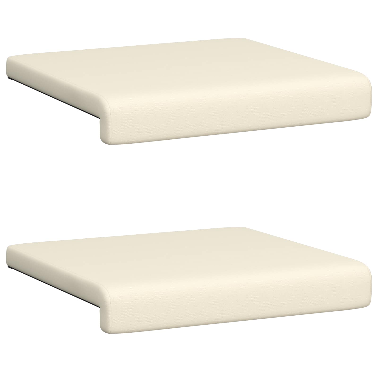 Bankkussen 2 pcs Textured Velvet Crèmekleurig Diepte 35 cm image 6