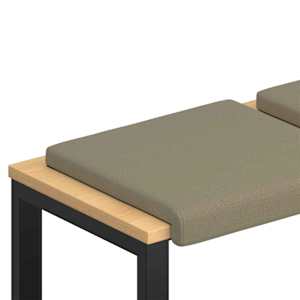 vidaXL Pingipadja 2 tk Tekstureeritud samet Khaki S&uuml;gavus 35 cm