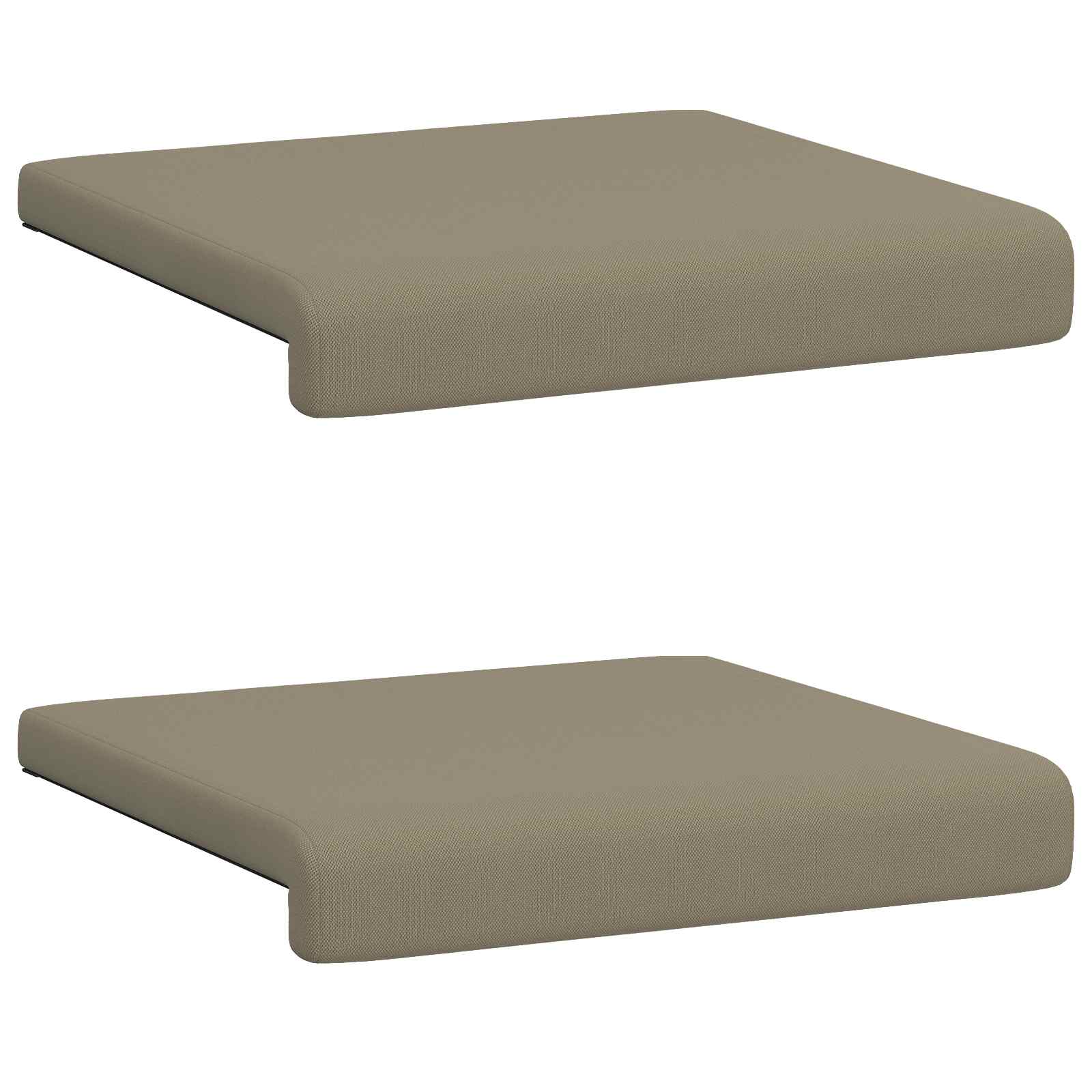 Bankkussen 2 pcs Textured Velvet Kaki Diepte 35 cm image 6