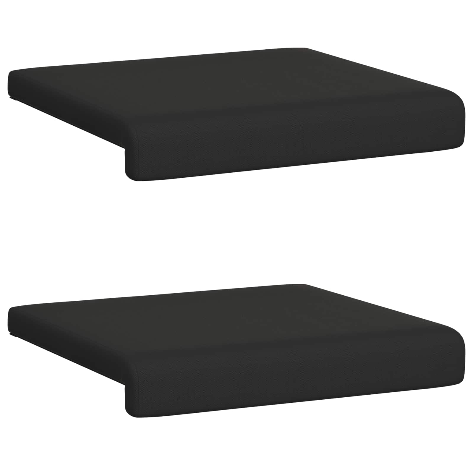 Bankkussen 2 pcs Textured Velvet Zwart Diepte 35 cm image 6