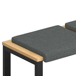 vidaXL Pingipadja 4 tk kangas Tumehall S&uuml;gavus 35 cm
