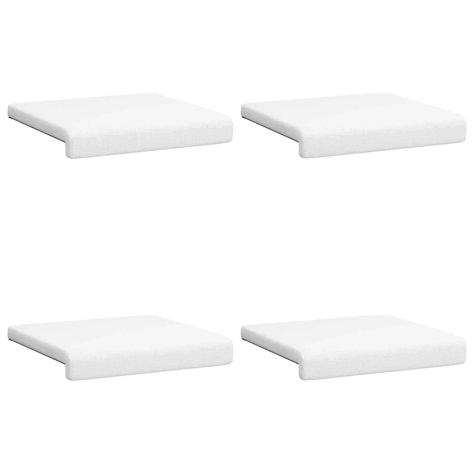 Bankkussen 4 pcs Stof Wit Diepte 35 cm image 6