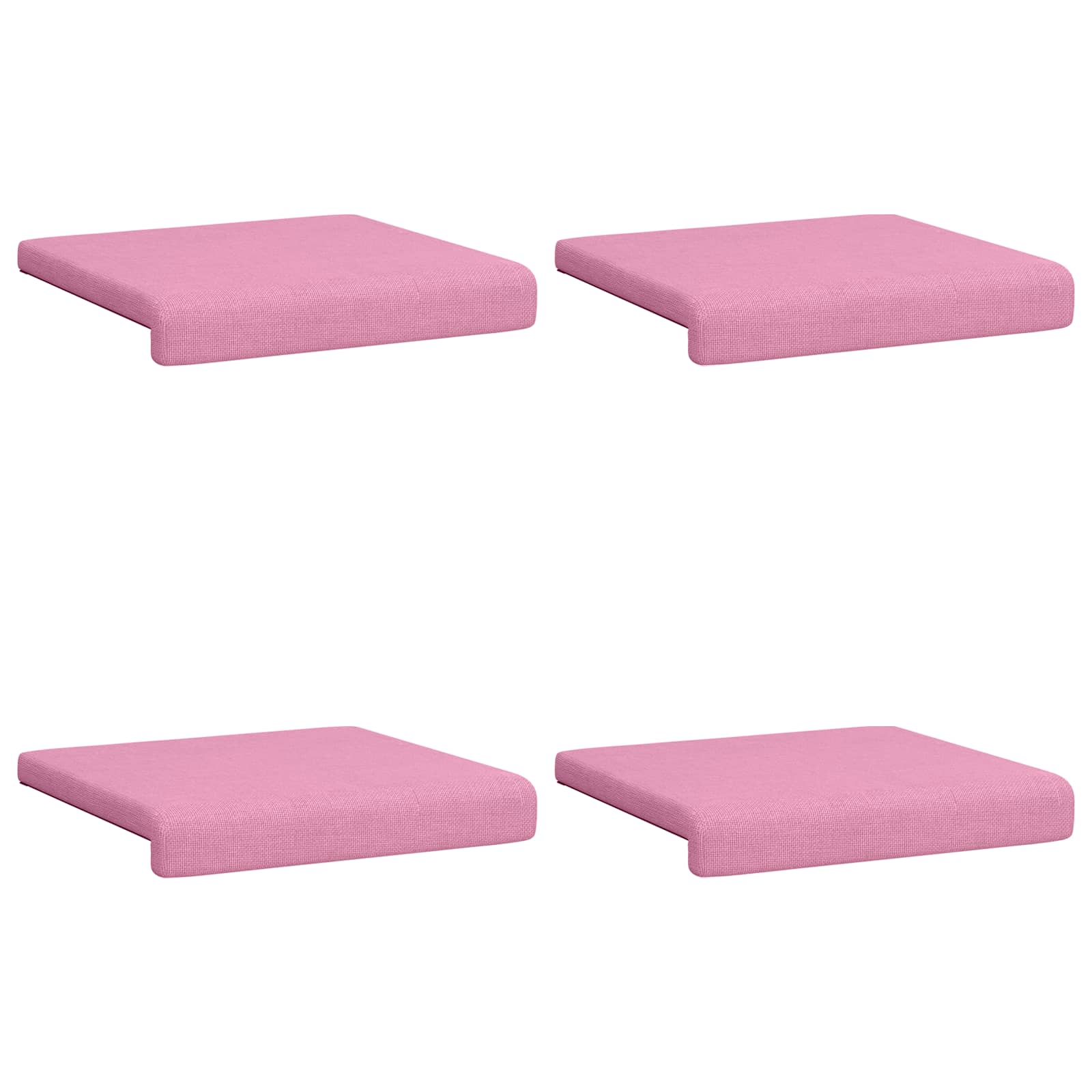 Bankkussen 4 pcs Stof Roze Diepte 35 cm image 6