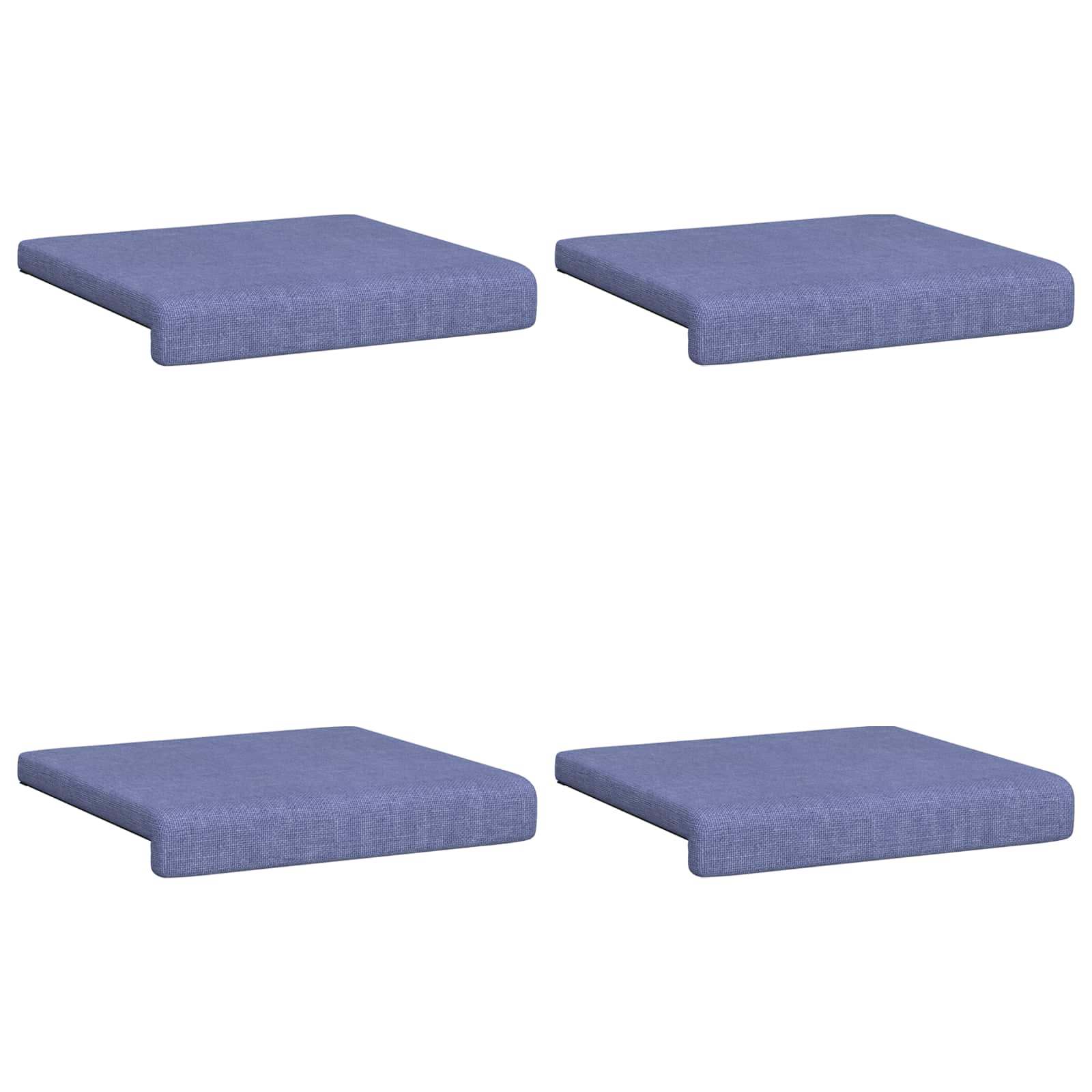 Bankkussen 4 pcs Stof Jeans Blauw Diepte 35 cm image 6