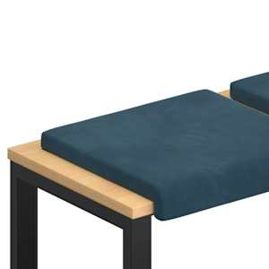 vidaXL Pingipadja 4 tk Samet Sinine S&uuml;gavus 35 cm