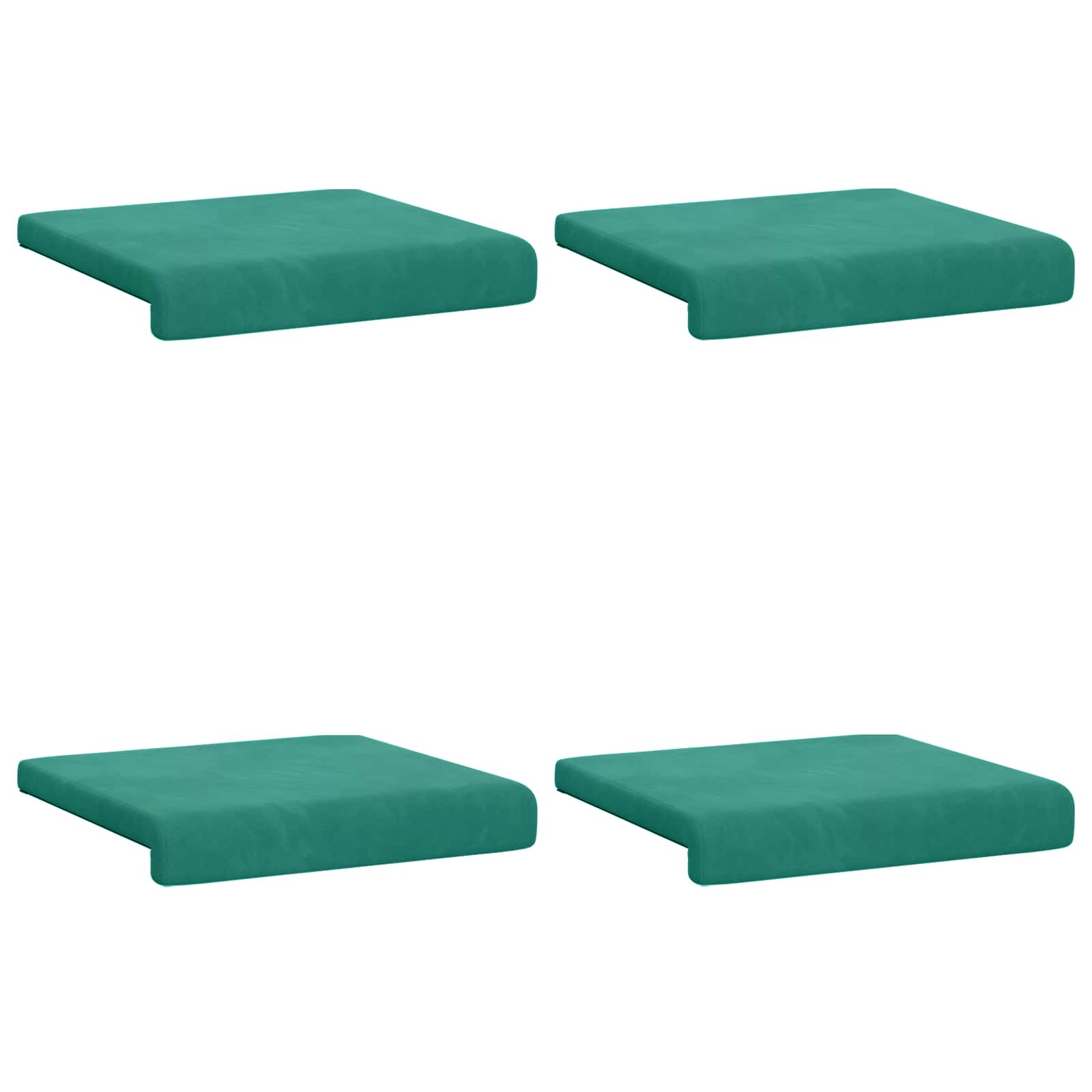 Bankkussen 4 pcs fluweel Turquoise Diepte 35 cm image 6
