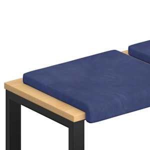 vidaXL Pingipadja 4 tk Samet Politsei sinine S&uuml;gavus 35 cm
