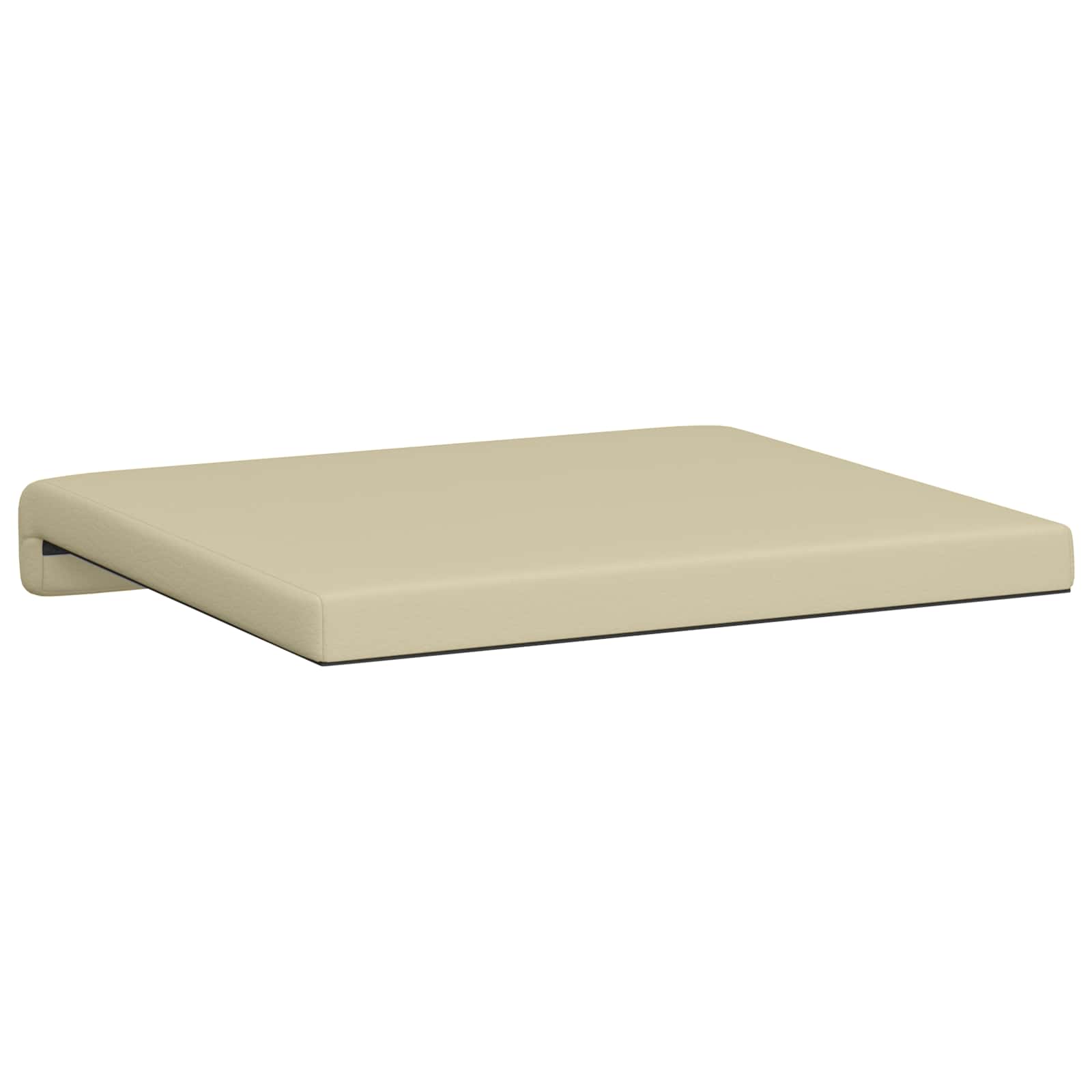 Bankkussen 4 pcs Kunstleer Crèmekleurig Diepte 35 cm image 8