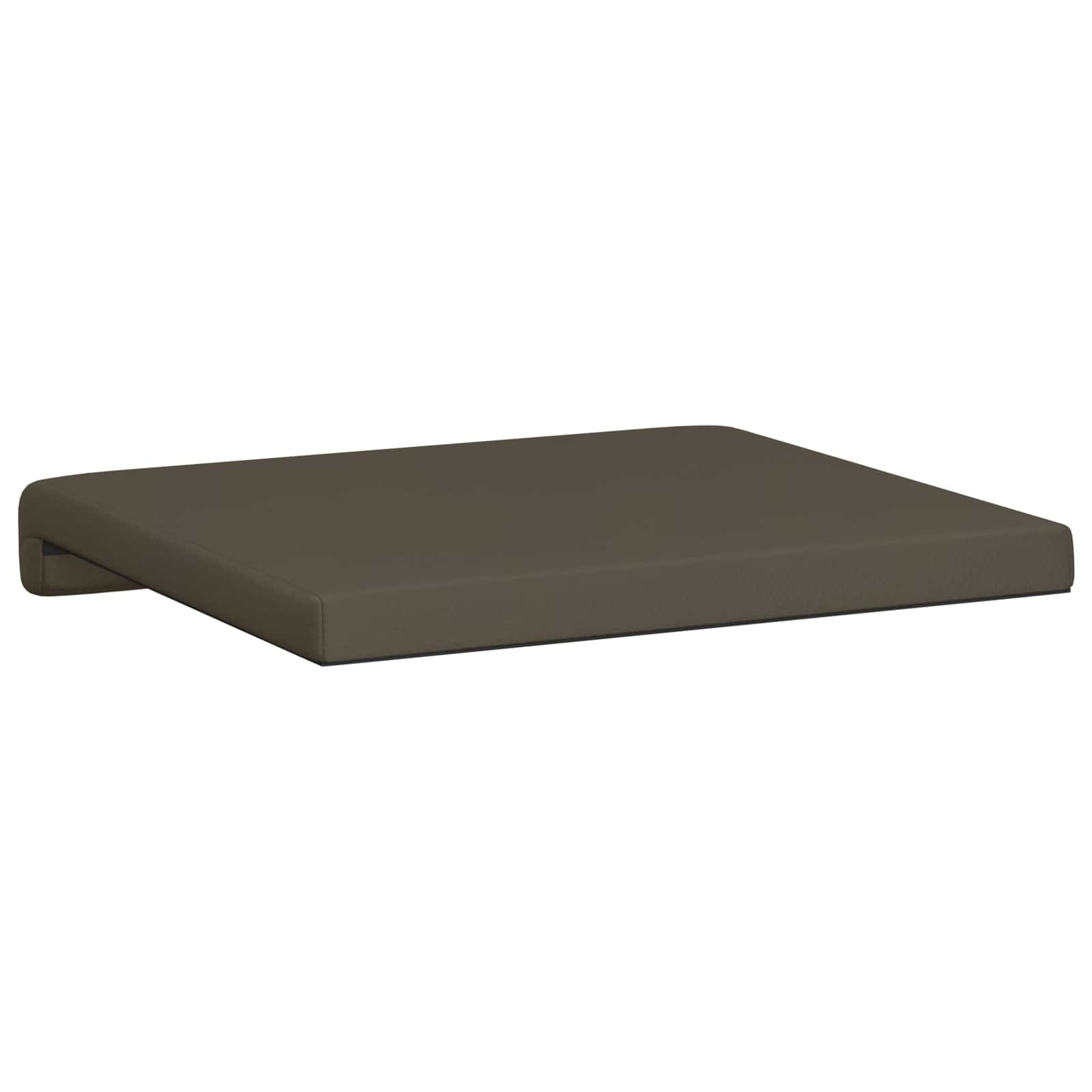 Bankkussen 4 pcs Kunstleer Grijs Diepte 35 cm image 8